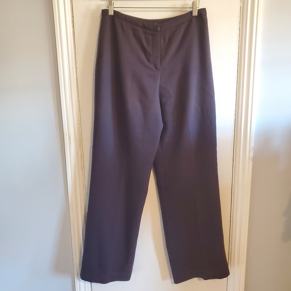 Vtg J.london Chocolate Brown 100% Wool Trouser Pants Size 10 Old Money Academia